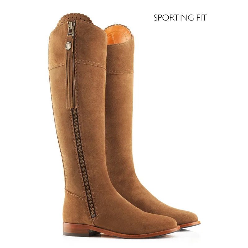 Fairfax and Favor Flat Regina Boot Sporting Fit - Tan